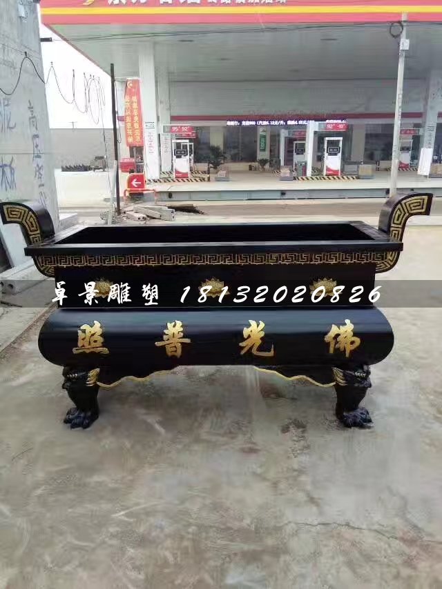 鐵香爐，寺廟方形香爐