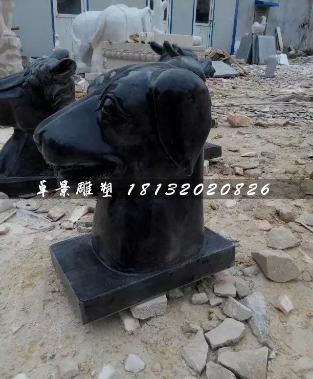 十二生肖獸首石雕，公園動(dòng)物石雕 (4)