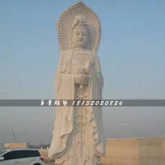 漢白玉三面觀音石雕，大型石雕佛像