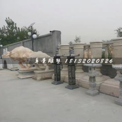 石燈雕塑，仿古石燈雕塑