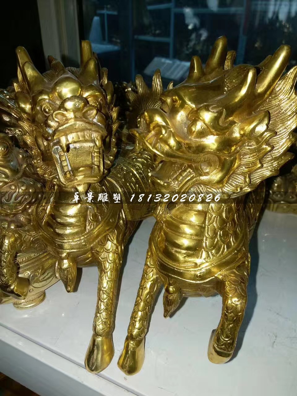 銅麒麟，鑄銅麒麟雕塑