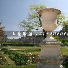 花缽石雕，大理石花盆