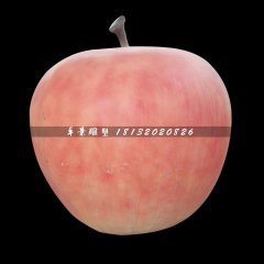 玻璃鋼蘋果雕塑，仿真水果雕塑