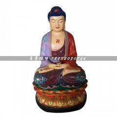 彩繪如來(lái)佛，玻璃鋼佛像