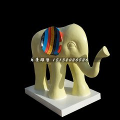 大象雕塑，玻璃鋼大象雕塑