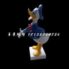唐老鴨雕塑，玻璃鋼卡通雕塑