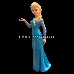 冰雪女王雕塑，玻璃鋼卡通人物雕塑