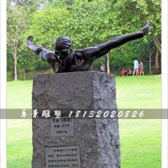 奮進銅雕，游泳銅雕
