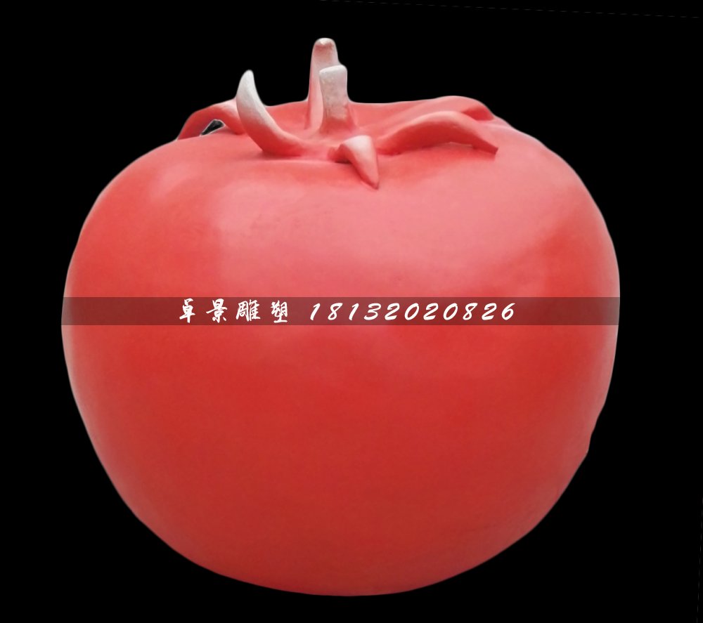 番茄雕塑，玻璃鋼蔬菜雕塑