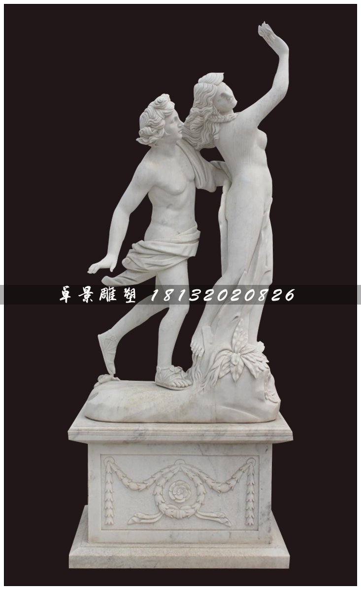 西洋人物石雕，漢白玉人物雕塑 