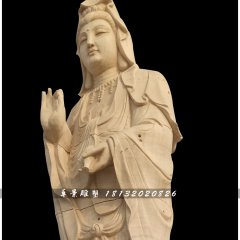 石雕觀音，寺廟立式觀音像