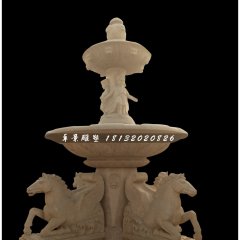 動(dòng)物石噴泉，廣場(chǎng)景觀石雕