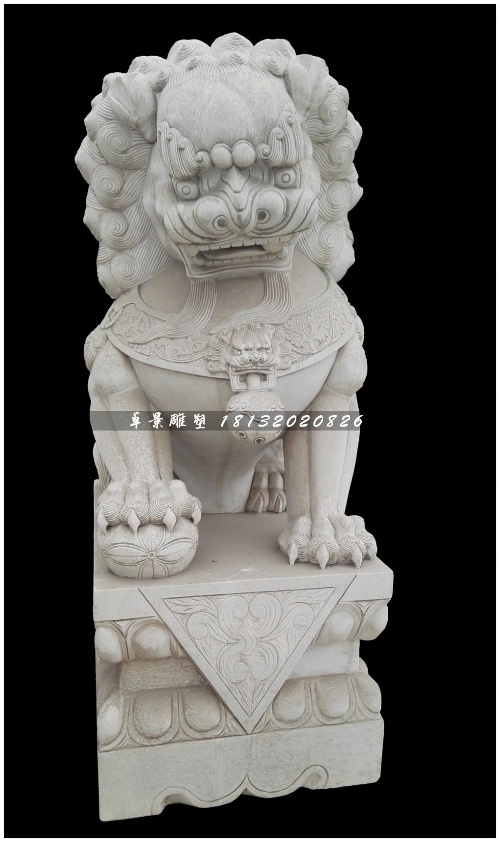 北京獅石雕,小型石獅子雕塑 (3)