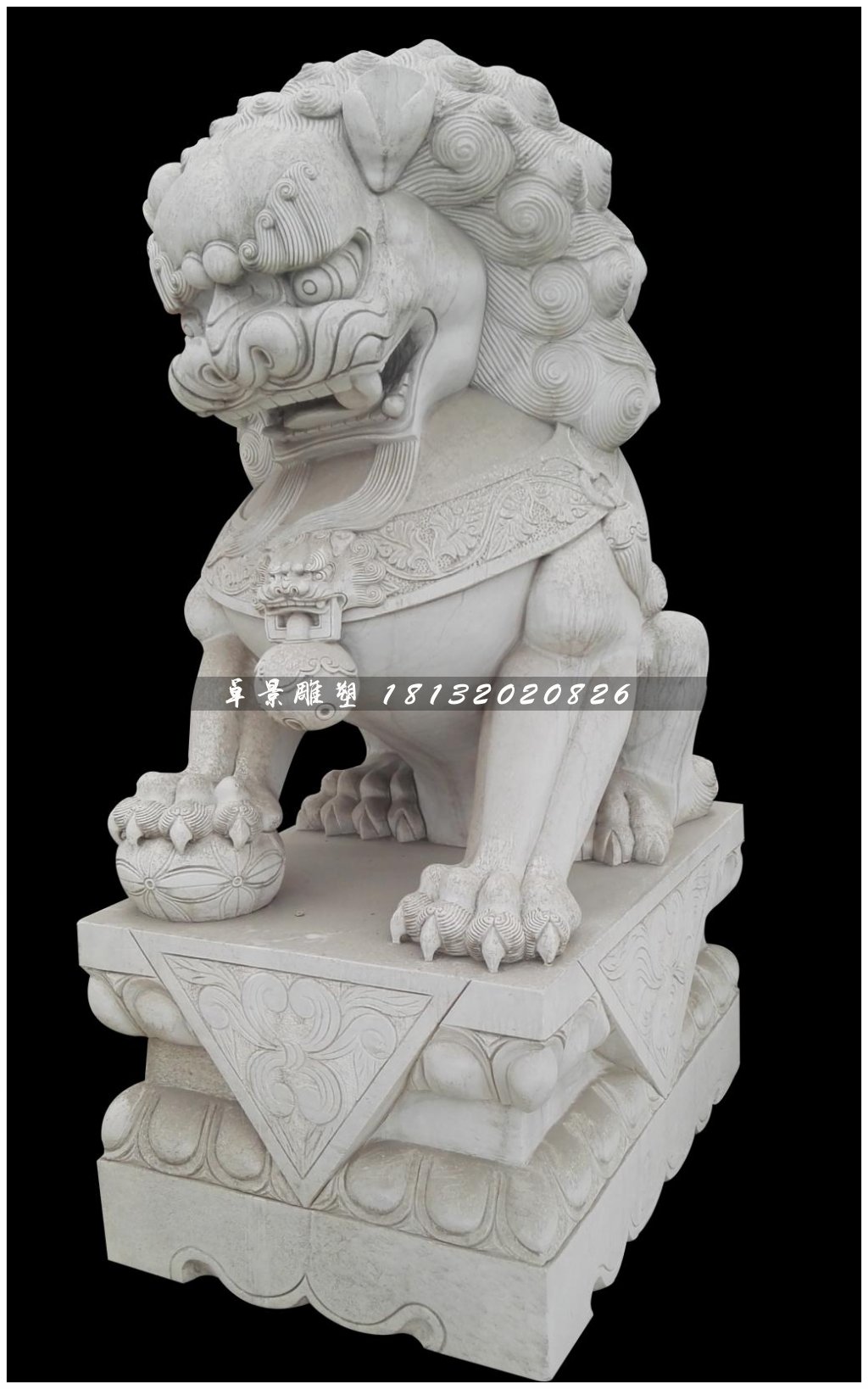 北京獅石雕,小型石獅子雕塑 (2)