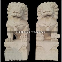 大理石獅子，北京獅石雕