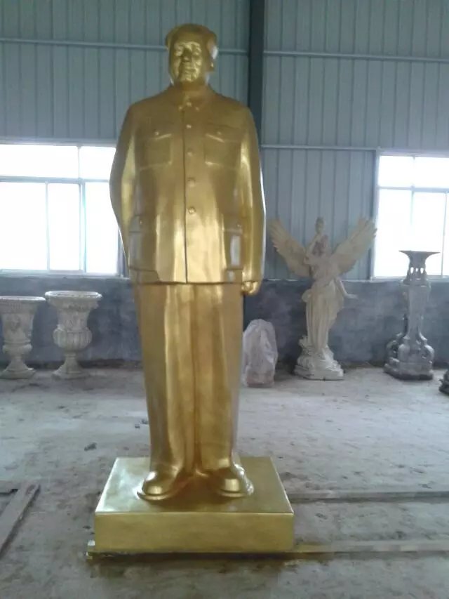毛主席背手像，玻璃鋼偉人雕塑 (1)