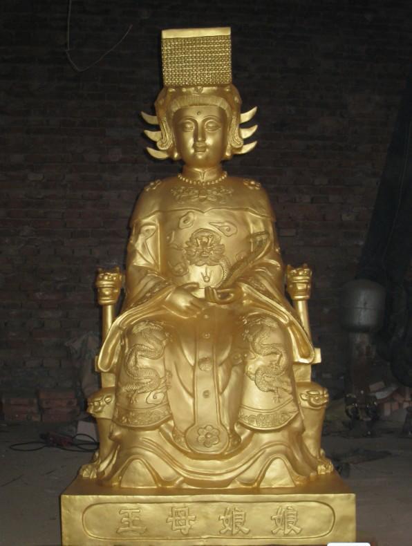 王母娘娘雕塑，玻璃鋼神仙雕塑
