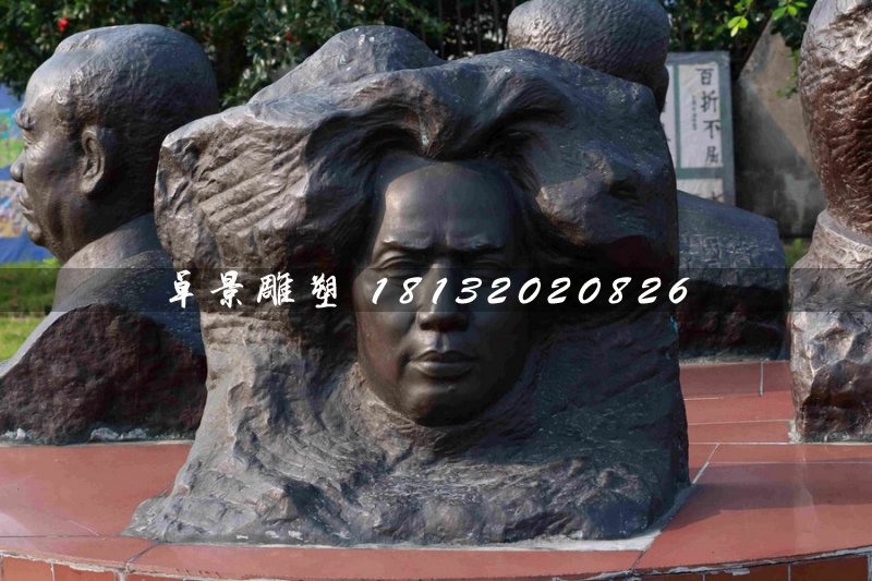 毛主席頭像浮雕,偉人銅浮雕