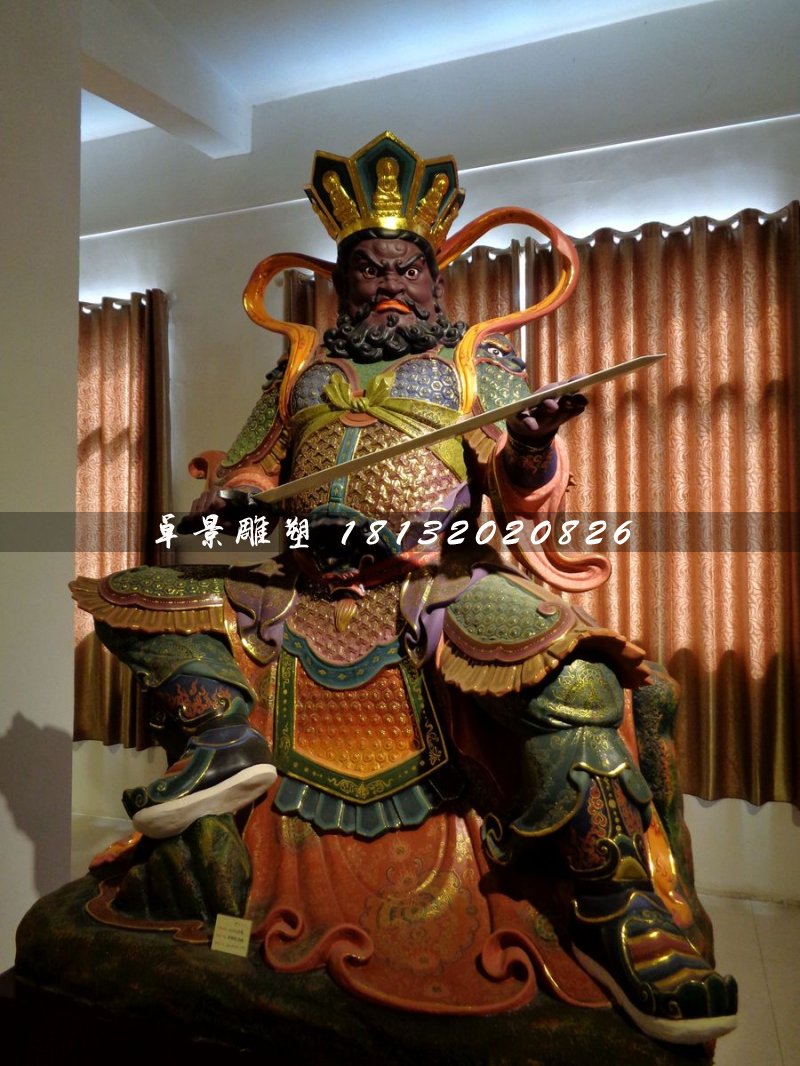 四大天王雕塑，玻璃鋼神仙 (1)