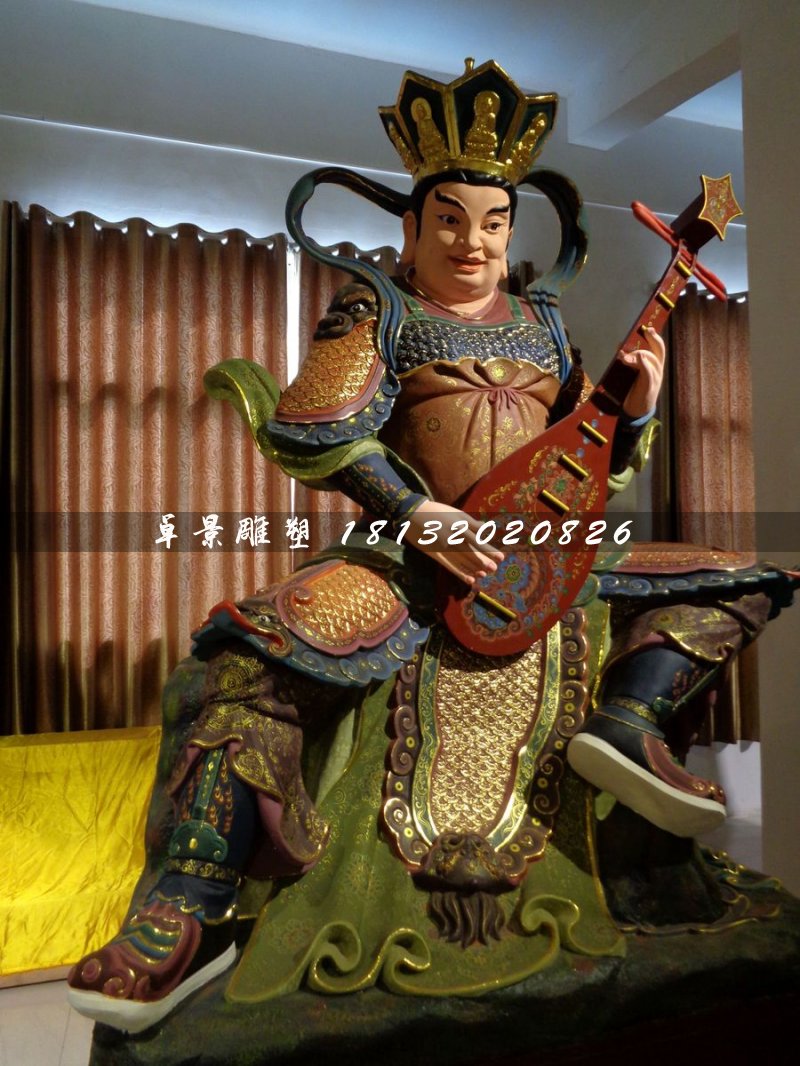 四大天王雕塑，玻璃鋼神仙 (4)