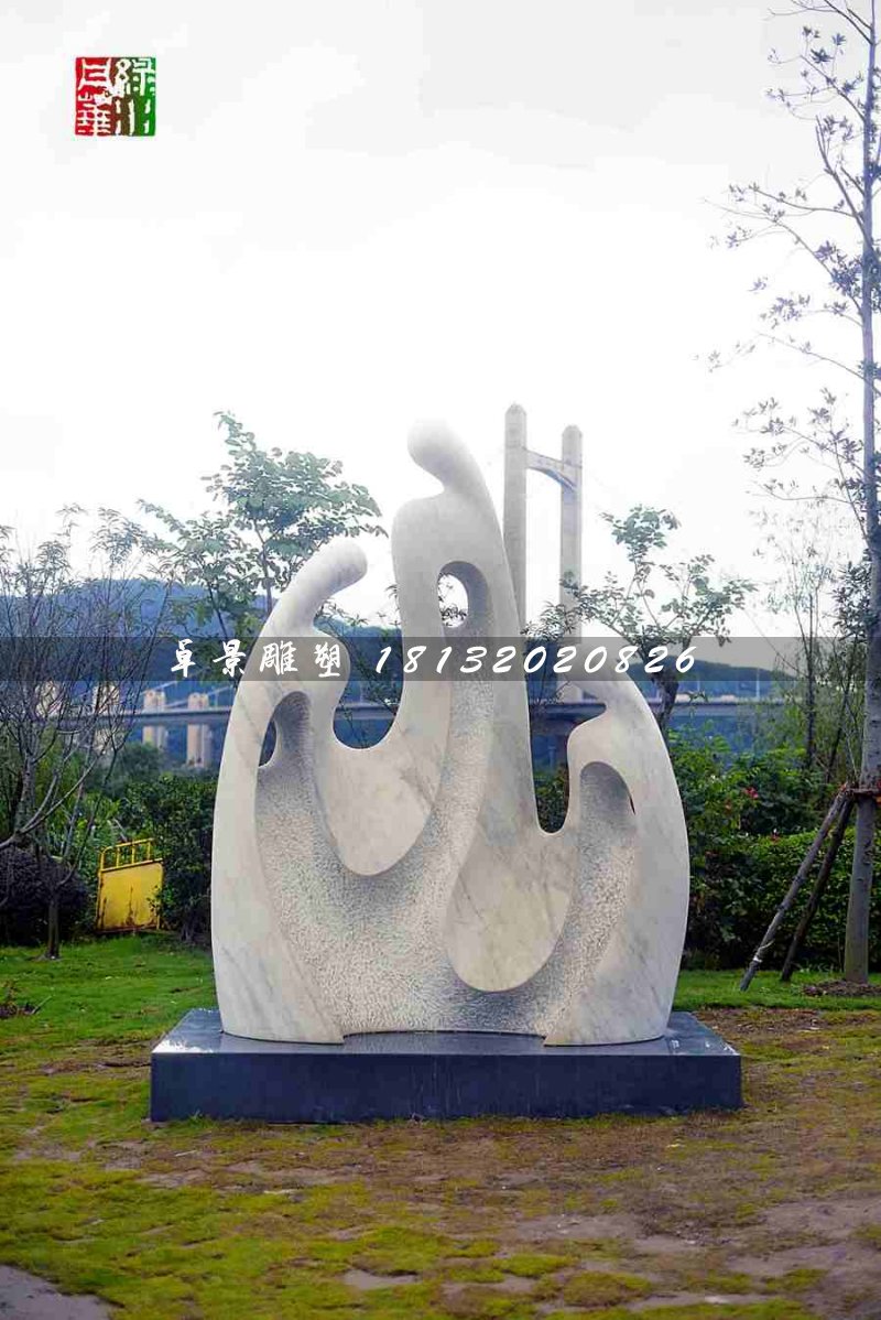 抽象人物石雕，公園景觀石雕
