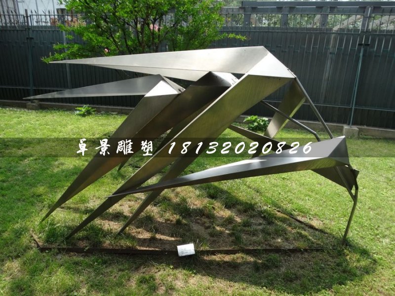 不銹鋼風(fēng)竹雕塑，公園景觀雕塑