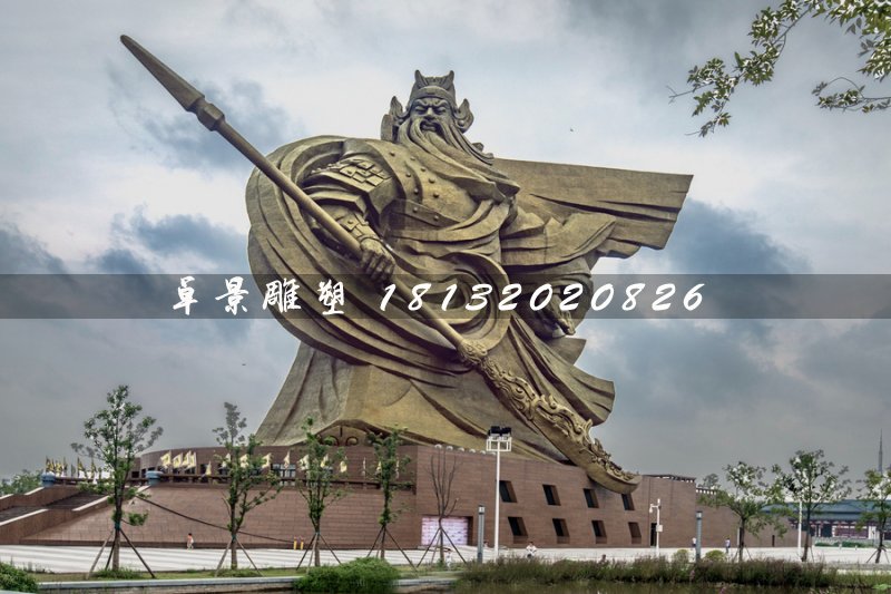 不銹鋼關(guān)公雕塑，廣場(chǎng)大型關(guān)公像 (3)