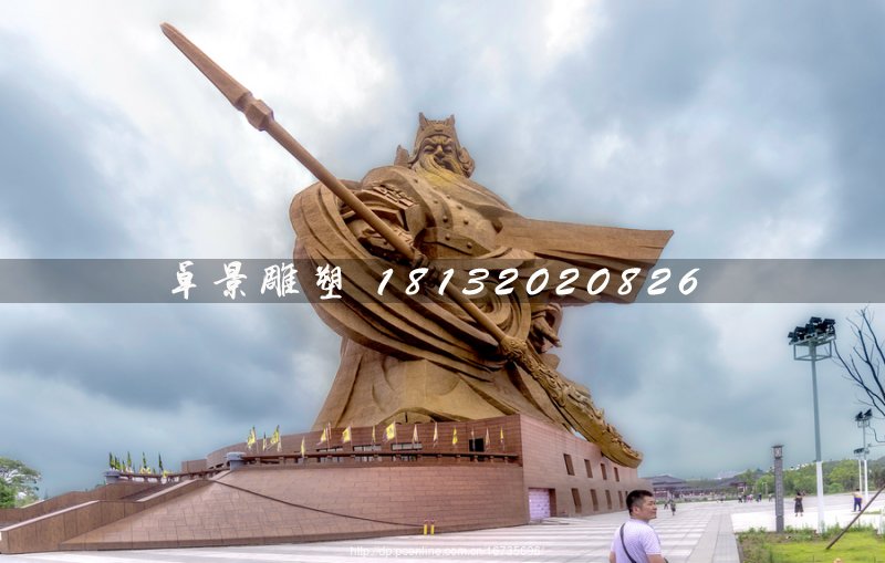 不銹鋼關(guān)公雕塑，廣場(chǎng)大型關(guān)公像 (1)