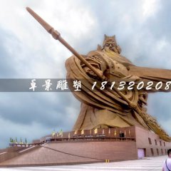 不銹鋼關公雕塑，廣場大型關公像