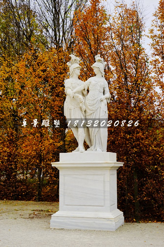 西方人物石雕,漢白玉景觀石雕