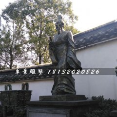 周武王銅雕，古人銅雕