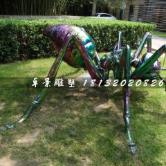 不銹鋼蜘蛛雕塑，公園動物雕塑
