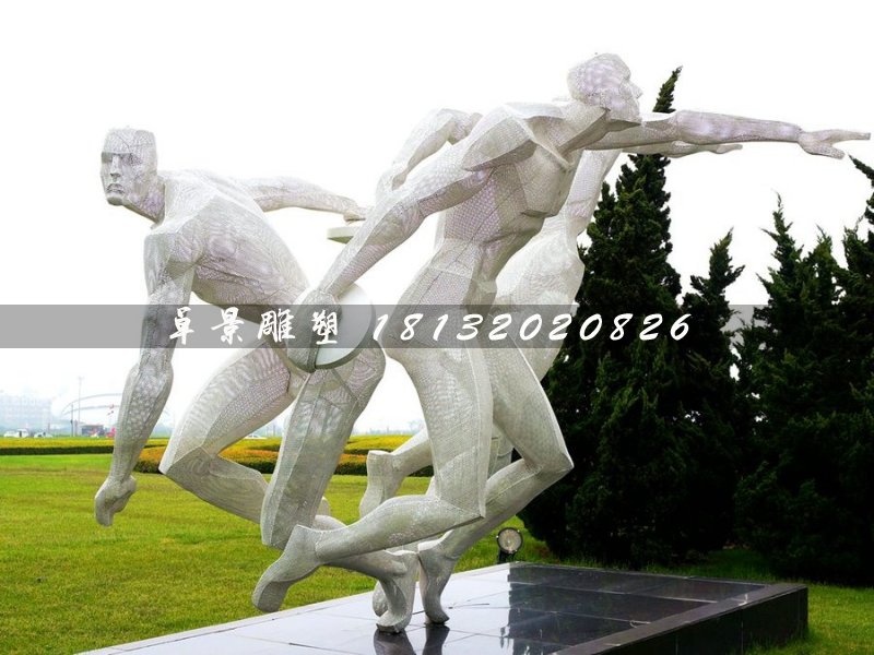 擲鐵餅雕塑，不銹鋼運(yùn)動員雕塑