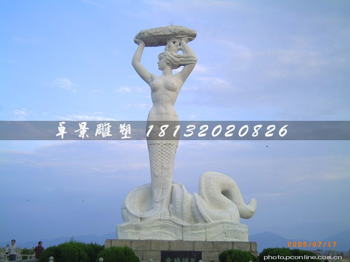 女媧補(bǔ)天石雕，公園神仙石雕