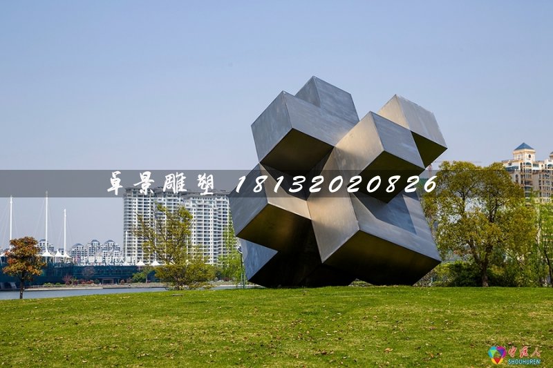 魔方雕塑，公園不銹鋼雕塑
