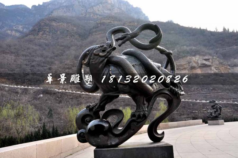 玄武銅雕，廣場神獸銅雕