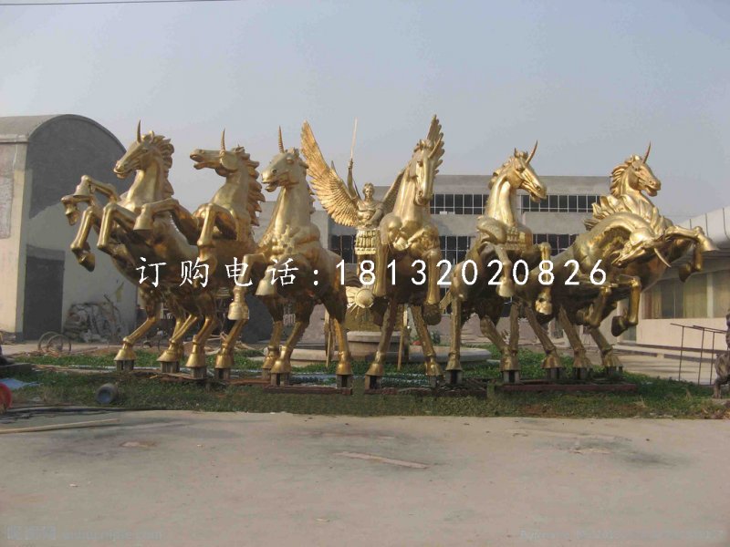 阿波羅戰(zhàn)車銅雕，景觀銅雕