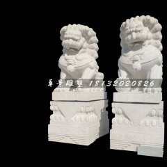 北京獅石雕，漢白玉獅子