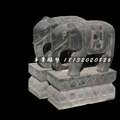 大象石雕，青石動物雕塑
