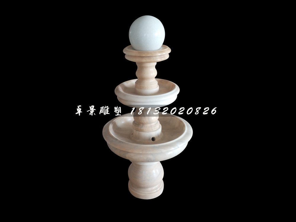 風(fēng)水球石雕，晚霞紅景觀雕塑