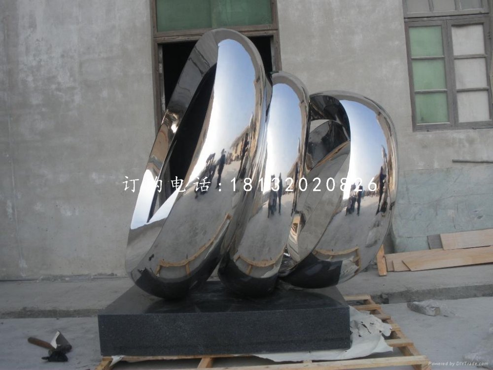 不銹鋼團結(jié)雕塑抽象企業(yè)雕塑