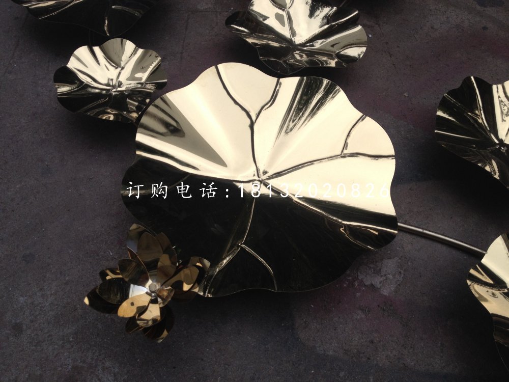 不銹鋼荷葉，公園不銹鋼雕塑