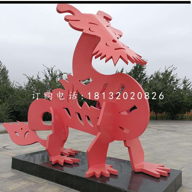 不銹鋼十二生肖，抽象動(dòng)物雕塑 (3)