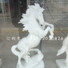 立馬石雕，漢白玉馬石雕