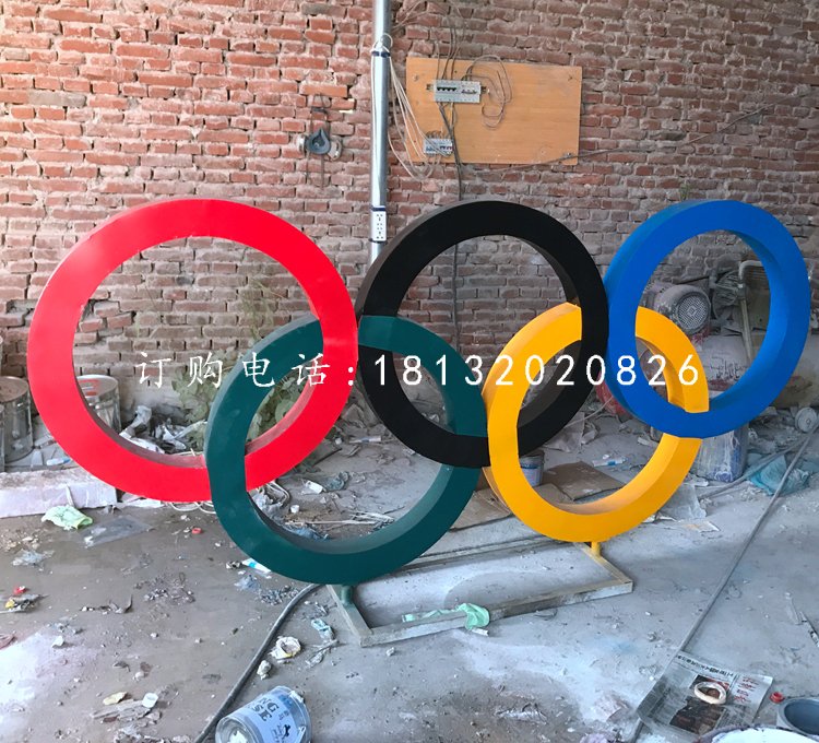 不銹鋼五環(huán)，廣場(chǎng)不銹鋼雕塑