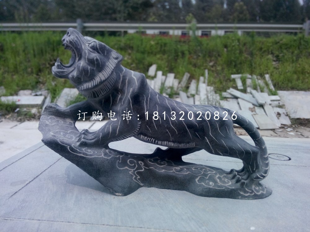 老虎石雕，青石老虎雕塑 (3)