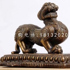 狴犴銅雕，神獸銅雕
