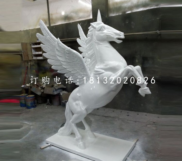 飛馬雕塑，玻璃鋼獨(dú)角獸