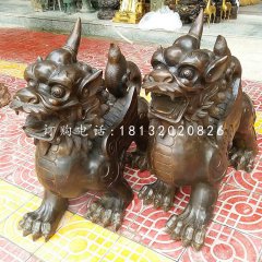 獨角獸銅雕，法院神獸銅雕