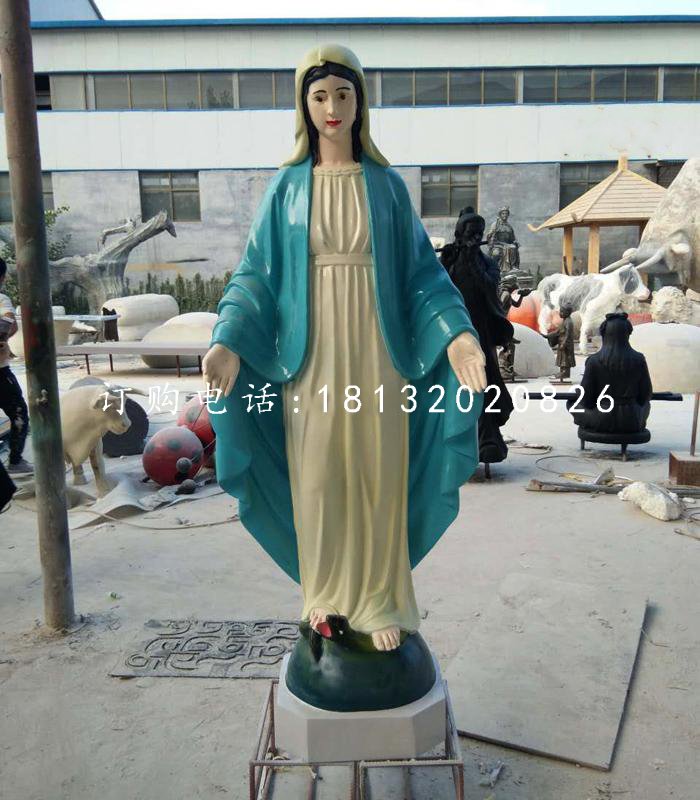 圣母雕塑，玻璃鋼教堂人物